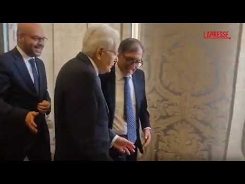 Video Mattarella e la battuta a La Russa e Fontana: «I Presidenti delle Camere non abbandonano mai»