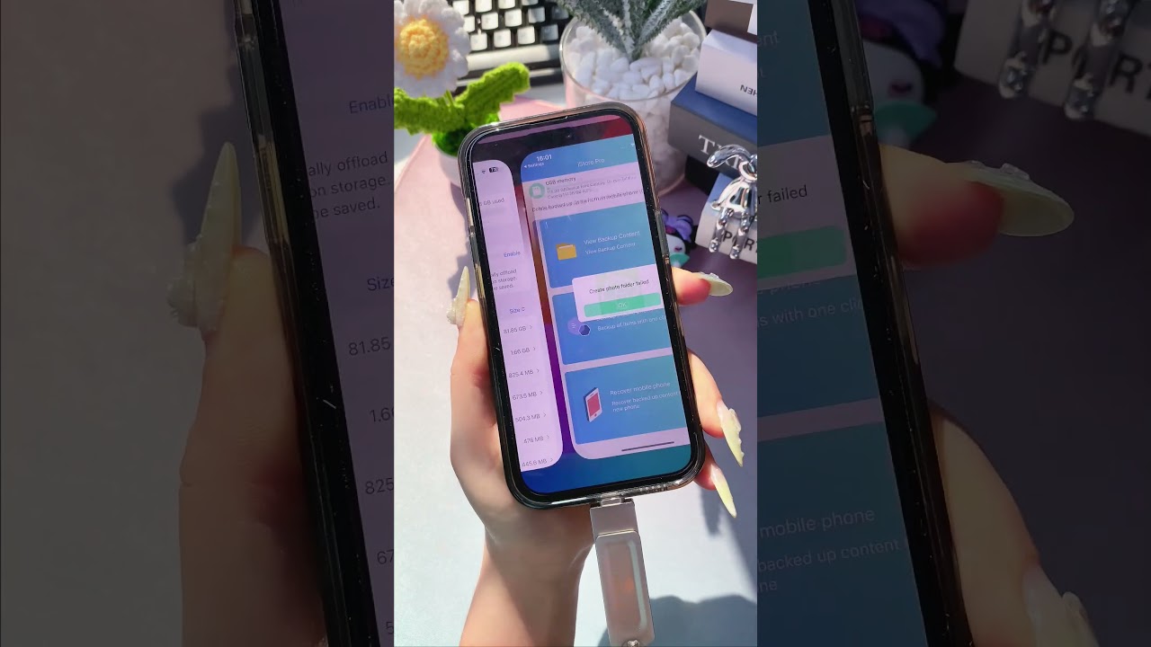 Fix iPhone Full Storage with PL ZMPWLQ Photo stick, Quickly Transfer photos from iPhone 