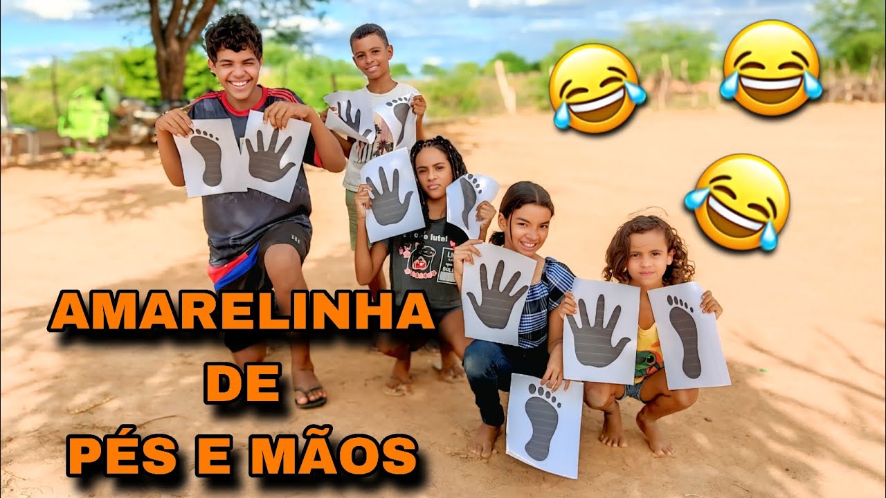 AMARELINHA DE PÉS E MÃOS KKKKK (ISRAEL E A TURMA DO SÍTIO) 