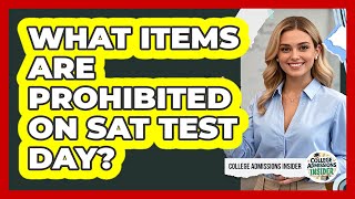 What Items Are Prohibited On SAT Test Day? - College Admissions Insider