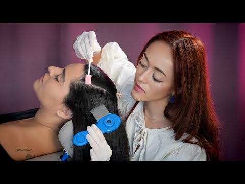 ASMR Detailed Scalp Check | Hair Parting, Brushing, Light Triggers, Close-up Inspection Care