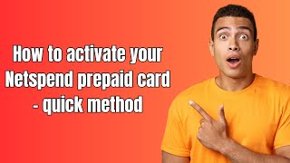 Famous How to activate your Netspend prepaid card - quick method Net Worth