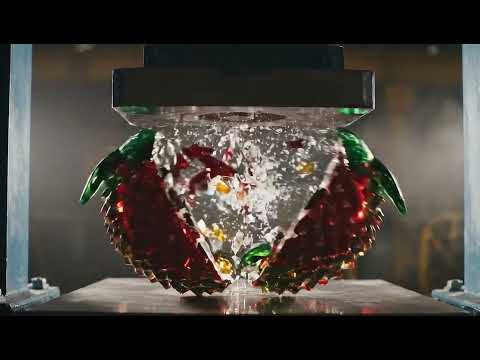 Crushing a Glass Fruits in Ultra Slow Motion 🧄 | Satisfying ASMR Explosion in 4K