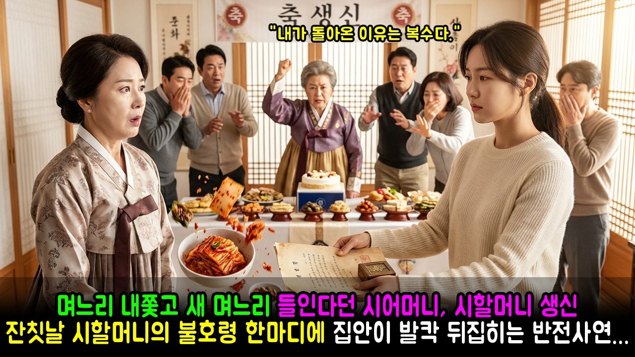 며느리 내쫓고 새 며느리 들인다던 시어머니, 시할머니 생신 잔칫날 시할머니의 불호령 한마디에 집안이 발칵 뒤집히는 반전사연... | 반전사연 | 감동사연 | 노후사연 | 막장사연
