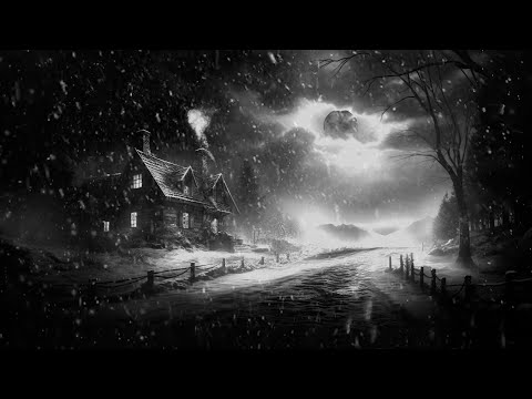 Night Snowstorm In Old House Relaxing Winter Sounds For Sleeping Howling Wind Heavy Snow