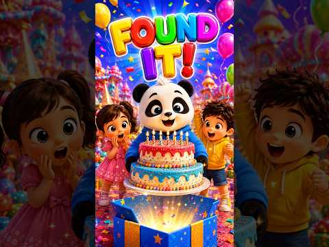 😱 Panda Lost His Birthday Cake! 🎂 Mystery Gift Box Adventure #shorts