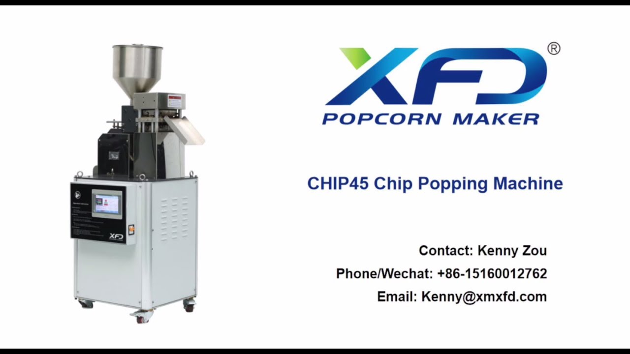 XFD CHIP45 Chip Popping Machine - YouTube