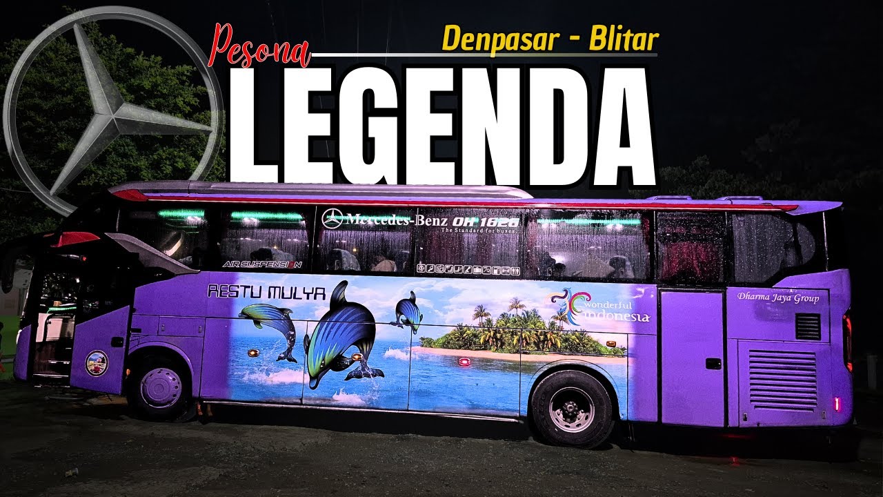 Gak nyangka penumpangnya full seat || trip Denpasar - Blitar naik bus legend RESTU MULYA