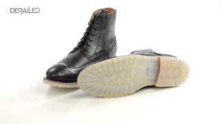 J.D. Fisk Phinney Wingtip Leather Boots (For Men)