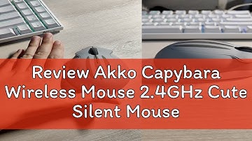 Review Akko Capybara Wireless Mouse 2.4GHz Cute Silent Mouse Portable Computer Mice Universal Mice