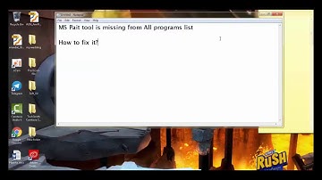 How to fix MS paint missing from all programs list