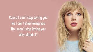 Video thumbnail of "Phil Collins - Can't Stop Loving You (Taylor Swift Cover) [Full HD] lyrics"