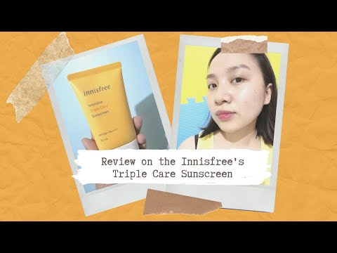 Innisfree Intensive Triple Care Sunscreen SPF50+ PA++++ Review