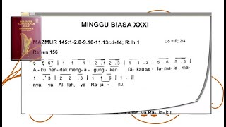 Edisi Baru - Mazmur Tanggapan & BPI Minggu Biasa XXXI (31) Th C (30 Oktober 2022)