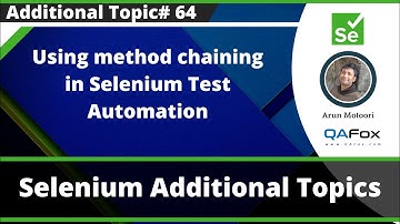 Using method chaining in Selenium Test Automation