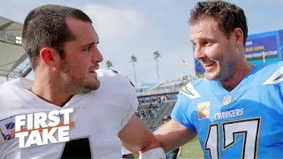 Which Qb Is Under More Pressure Philip Rivers Or Derek Carr? First Take
