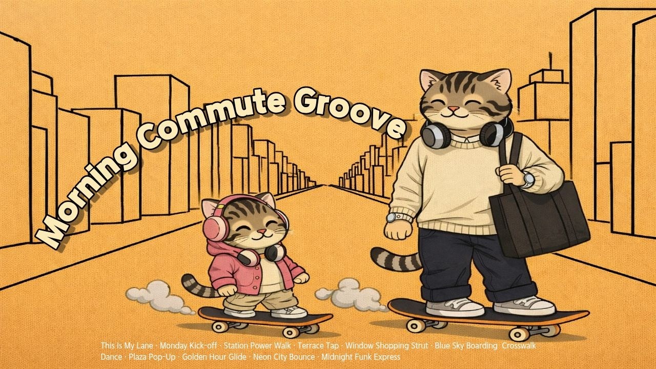 [Playlist]현관문을 나서는 순간 텐션 UP! 발걸음이 가벼워지는 출근길 BGM 🎧ㅣMorning Commute BGMㅣ신나는 URBAN PUNKY