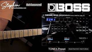 Boss SDE 3000 EVH Dual Digital Delay Review Episode 1 in 5.1 Surround Sound