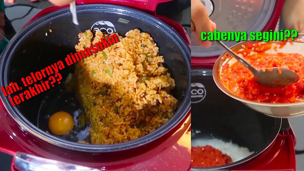 DIJAMIN JOSS MASAK  NASI GORENG PAKAI  RICECOOKER ALA ANAK 