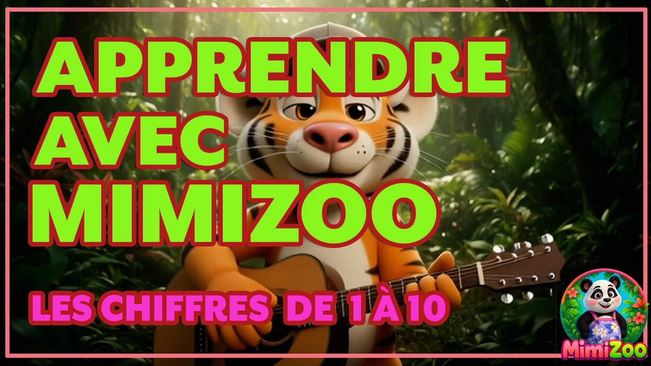 Chanton avec Toto - 2 - Apprendre les chiffres de 1 à 10 pour enfants  avec MimiZoo 🦄🐼🎈 👍