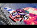 TRANSPORTING PIXAR CARS &amp; FRUITS WITH COLORED &amp; JOHN DEERE vs CLAAS vs TRACTORS - BeamNG.drive