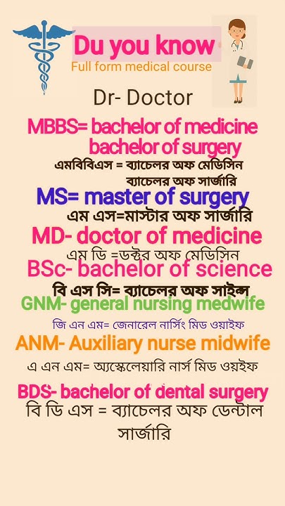 mbbs-m-d-m-s-b-se-anm-gnm-full-form-shorts-youtube