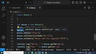 Minicurso JavaScript - POO Encapsulamento e modificadores Parte 3   Aula 39
