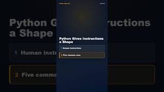 Python Gives Instructions a Shape