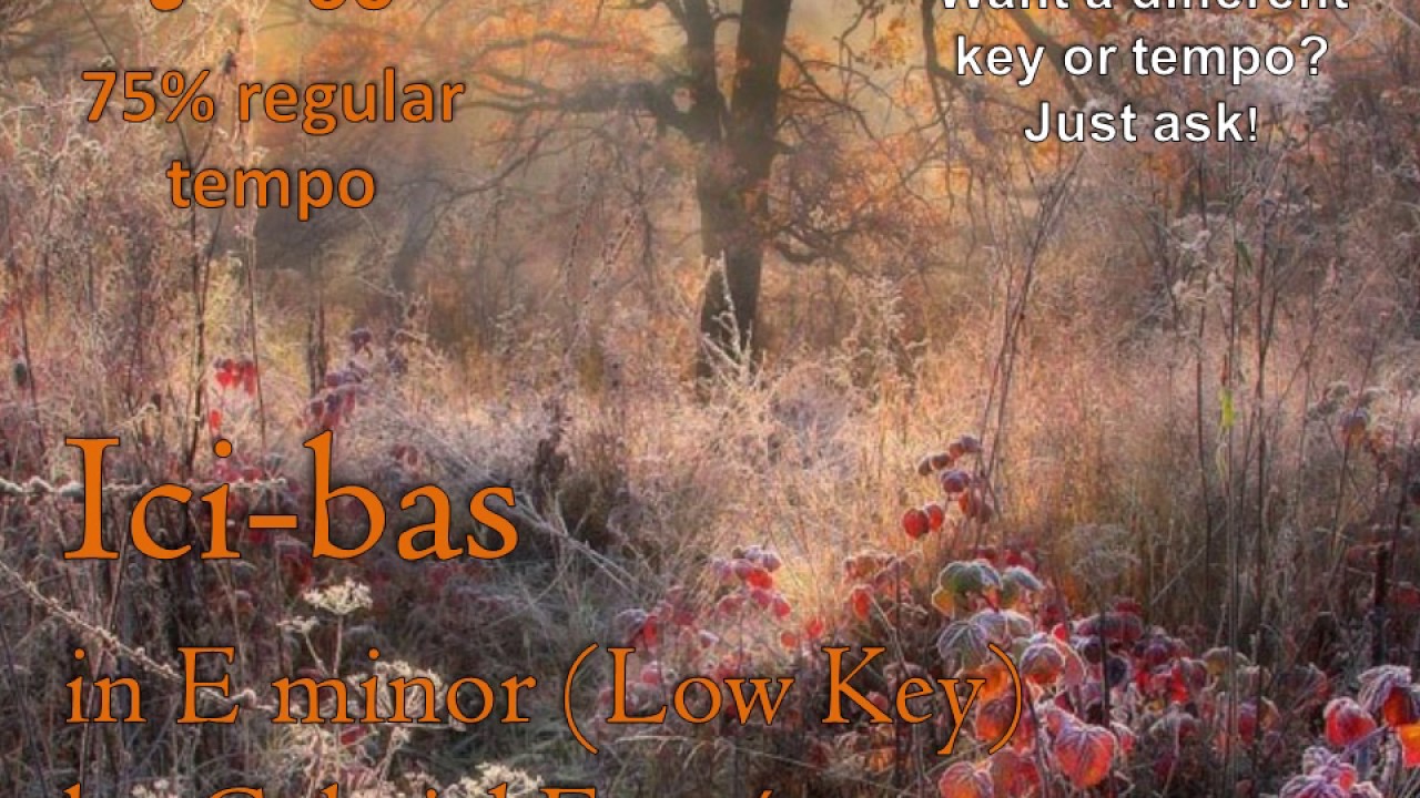 Slow Ici-bas in E minor (Low Key) by Fauré Note-Learning Guide - YouTube