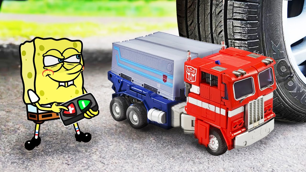 SpongeBob's Unstable Experiment: Car Crashes Into Things!