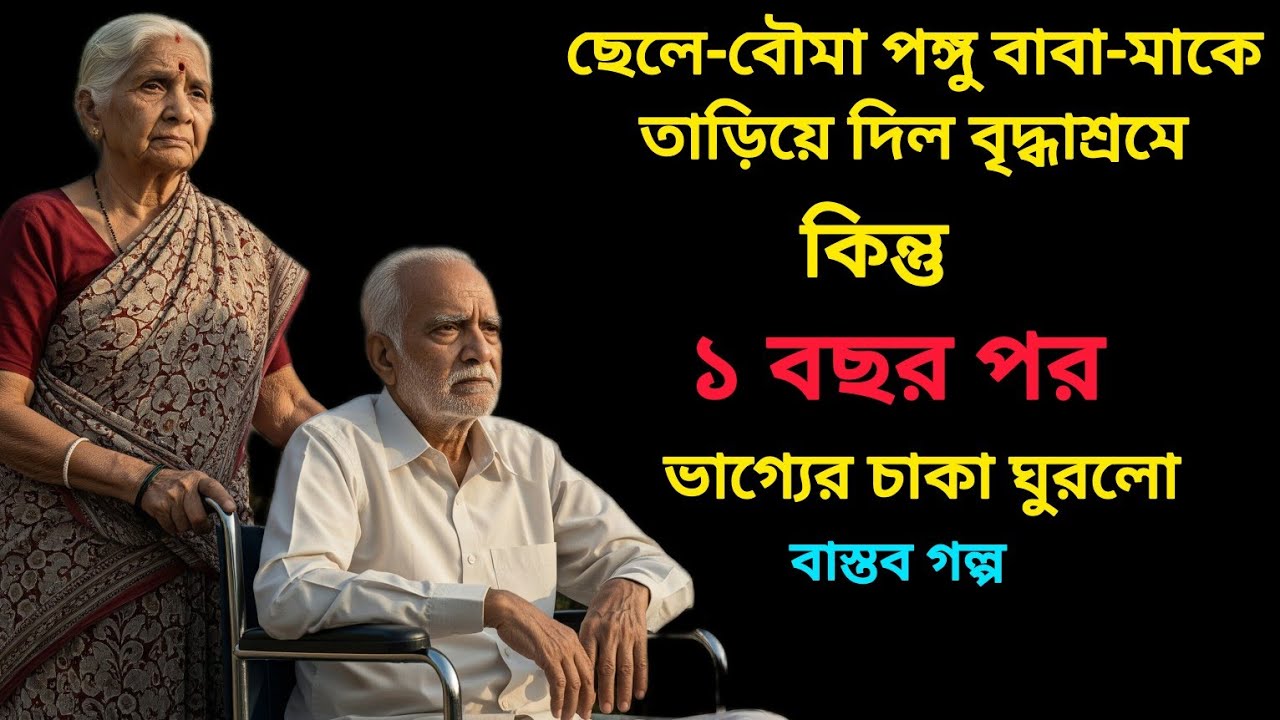 ছেলে-বৌমা পঙ্গু বাবা-মাকে তাড়িয়ে দিল বৃদ্ধাশ্রমে | ১ বছর পর ভাগ্যের চাকা ঘুরলো |বাস্তব গল্প |