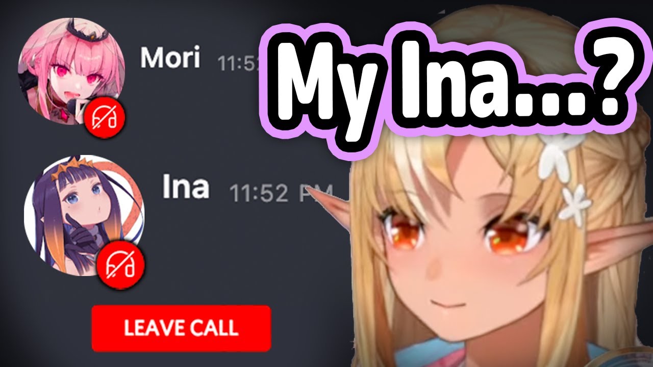 Flare Notices She's In Ina and Calli's Discord Call During Stream...【Hololive】