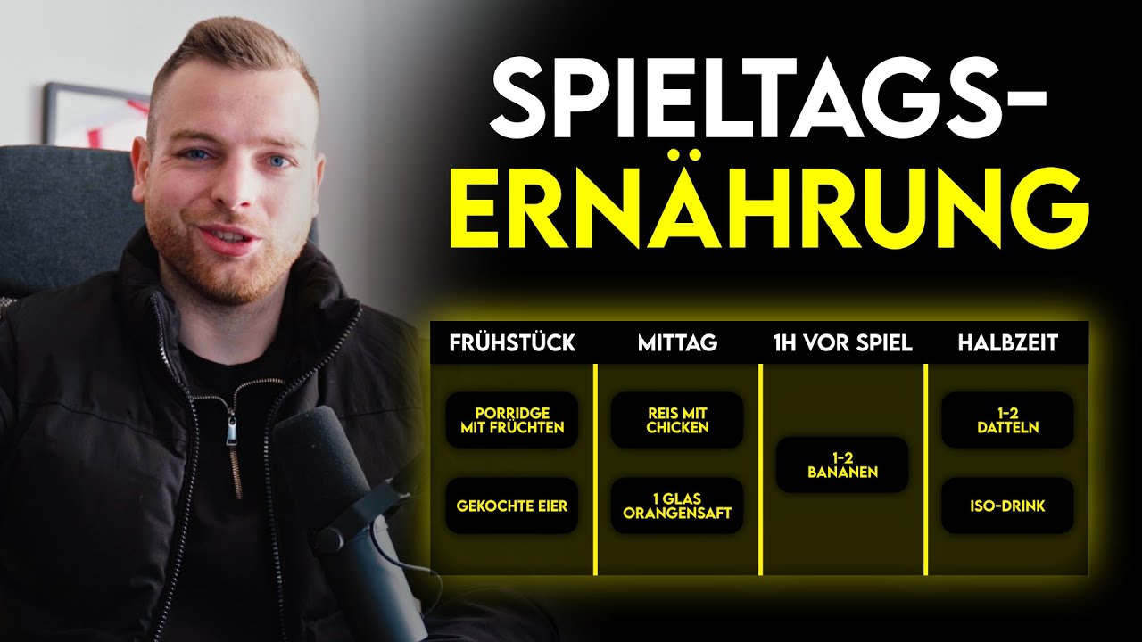 PERFEKTE SPIELTAGS-ERNÄHRUNG für Fußballer