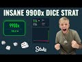 Insane dice 9900x strategy on stake low risk high reward