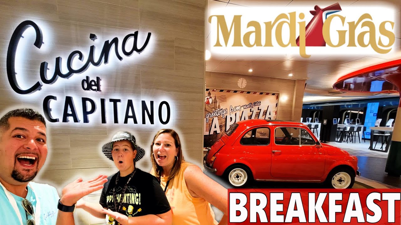 carnival mardi gras cucina del capitano breakfast menu