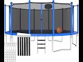 Review: CITYLE 1500LBS Trampoline  - Massive 16FT Family Beast with Basketball Hoop!