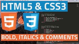 XHTML and CSS Tutorial - 5 - Bold, Italics, and Comments