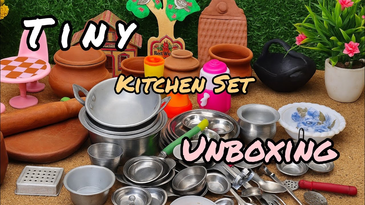 3 Miniutes satisfying With unboxing Real Mini Kitchen Set 🍽️ 🍚 | Tiny ...