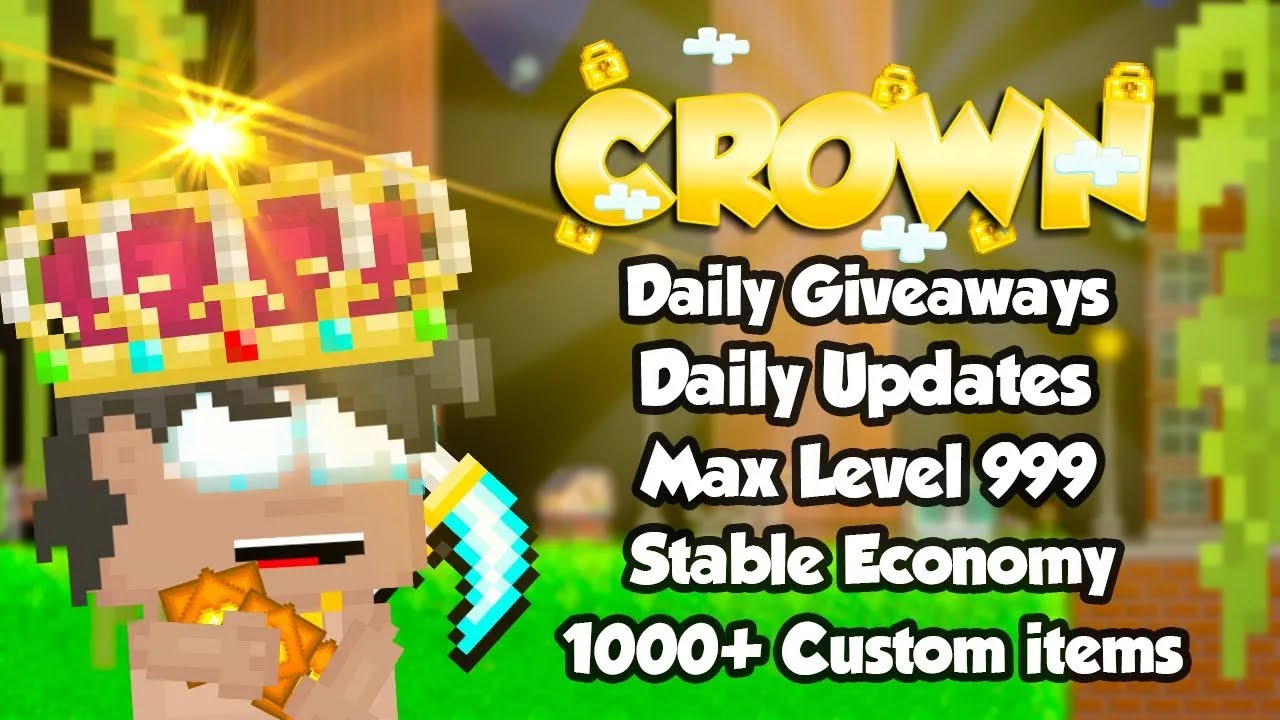 ЛУЧШИЙ ПРИВАТНЫЙ СЕРВЕР GROWTOPIA 2026! | (ЕЖЕДНЕВНЫЕ ОБНОВЛЕНИЯ / СТАБИЛЬНАЯ ЭКОНОМИКА) 👑CROWN GTPS