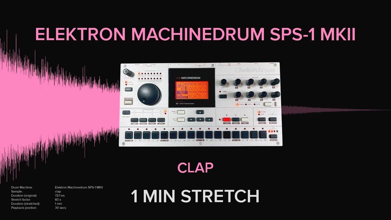 Elektron Machinedrum SPS-1 MKII Clap 1 (1 MINUTE)