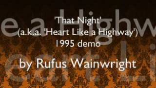 Watch Rufus Wainwright That Night video