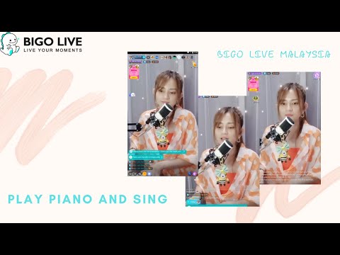 BIGO LIVE Malaysia - Beautiful Girl Play Piano and Sing At the Same Time