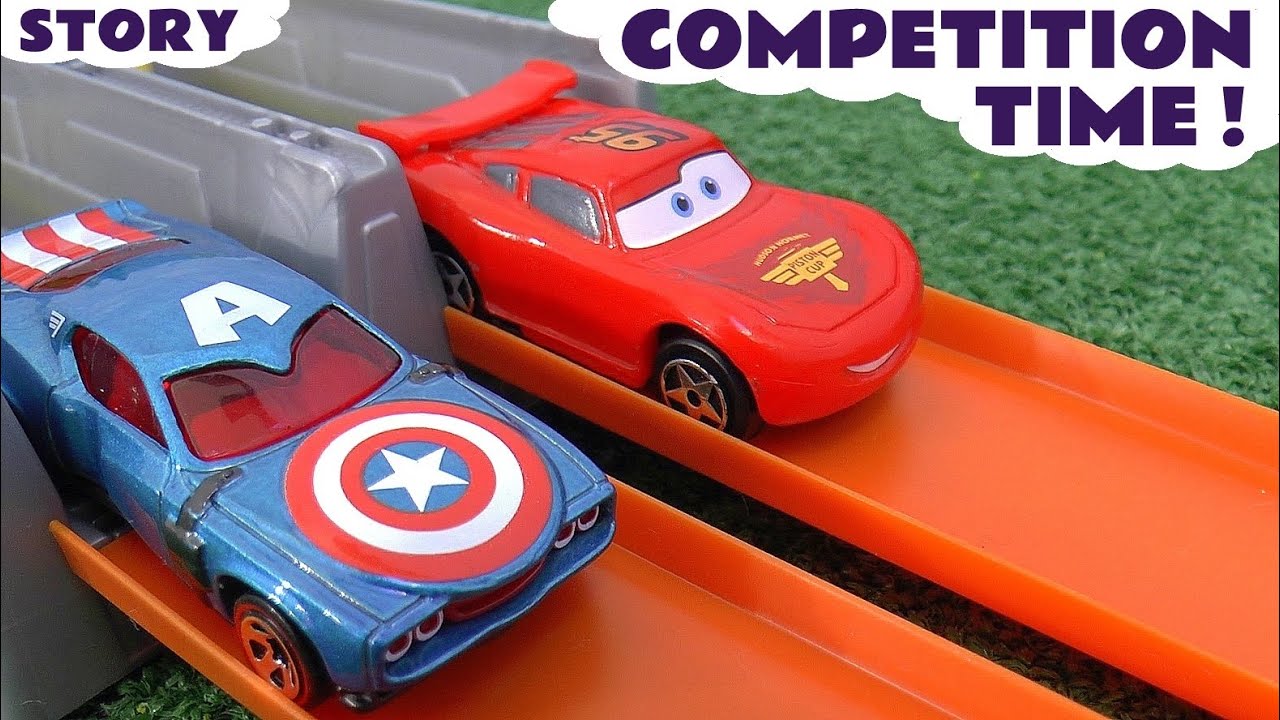 Fun Toy Car Racing Story With Cars McQueen