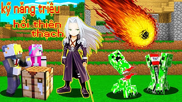 ONE VÀ NOOB YETI THỬ THÁCH CHẾ TẠO BỘ GIÁP  SEPHIROTH SIÊU KIẾM PHÁP CẮT CREEP LÀM ĐÔI TRONG MINECRA