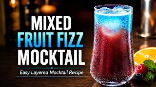Mixed Fruit Fizz Mocktail - Easy Layered Mocktail Recipe at Home screenshot 4