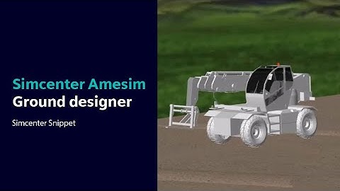 Simcenter Snippet - Simcenter Amesim Ground designer