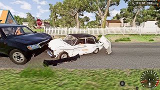 Şəmi Volt Çatdırılmada İşlədi Pizza Daşıması Vaz2106 İlə Qəza| BeamNG.Driver | Maşın #malikbedelov