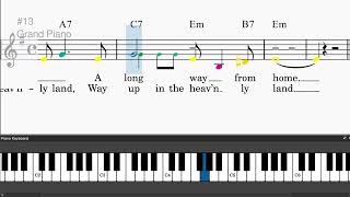 Sometimes I Feel Like A Motherless Child by Traditional - Easy piano tutorials with leadsheet ...