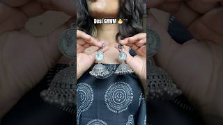 Desi Girl 🖤#desi #desicore #desiedits #indian #traditional #shortkurti #jhumka #bindi #nath #fyp