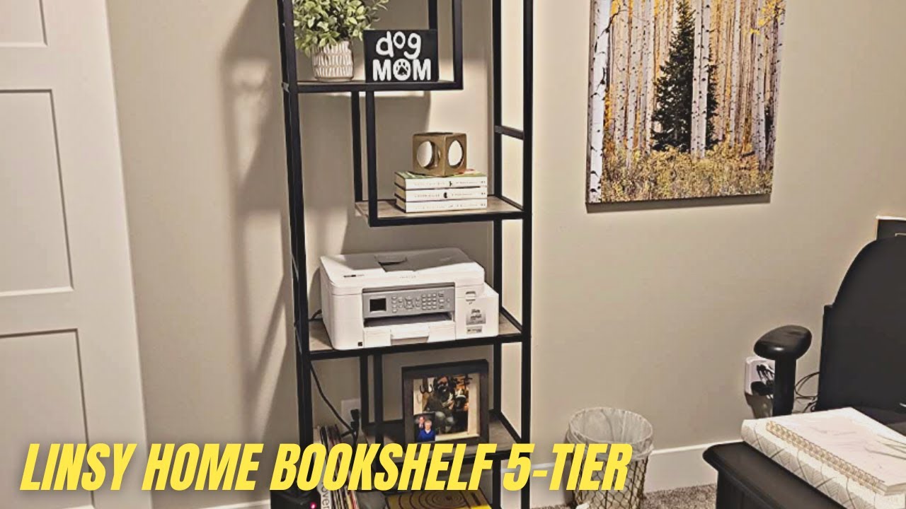 LINSY HOME Bookshelf 5-Tier Review & Test | 68 Inches Bookcase for Living Room, Bedroom, Home Office